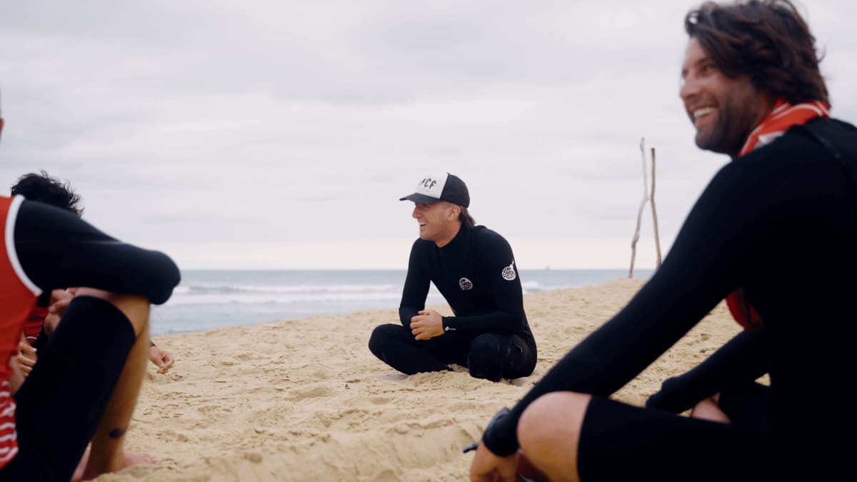 Un échange d'avant séance