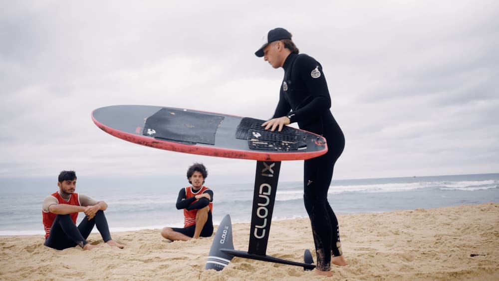 Le coach en pleine explication